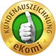 eKomi customer rating